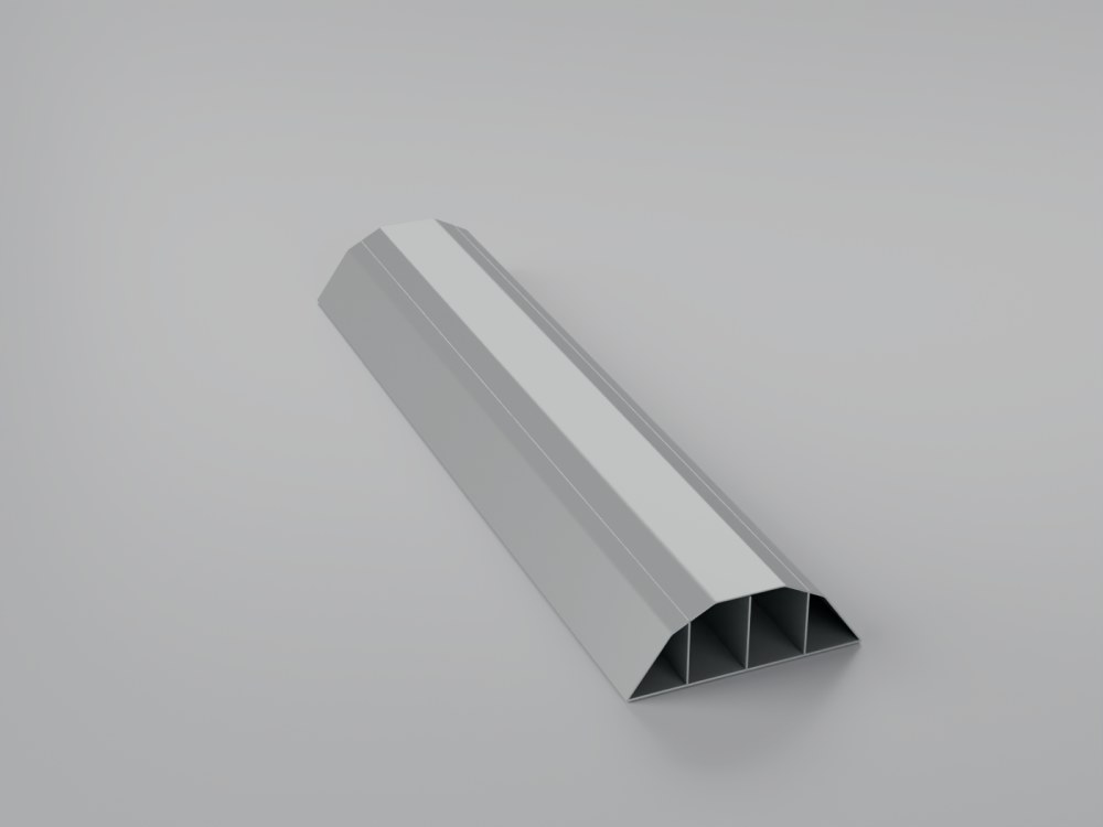 Aluminum inside curved angle photo